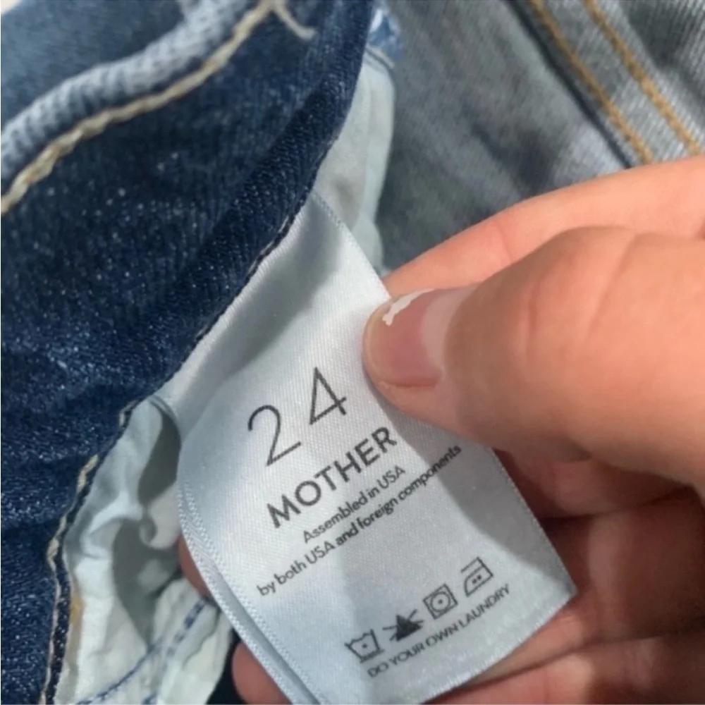 ✅ Mother SUPERIOR Jeans The Hustler Flood Fray in Beer Me